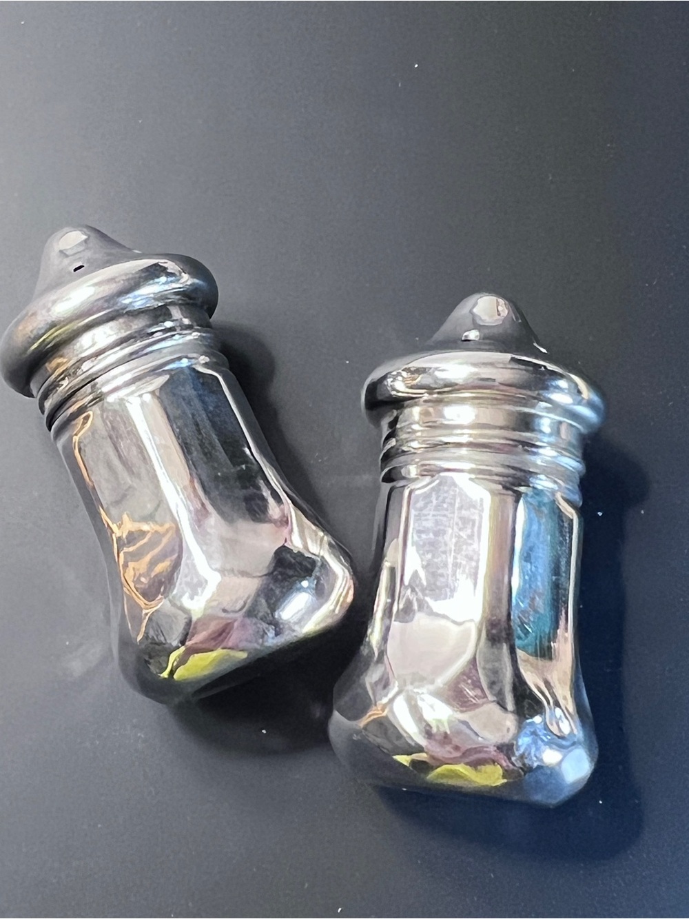 Vintage-Style Sterling Silver Salt and Pepper Shakers - Picture 3 of 8
